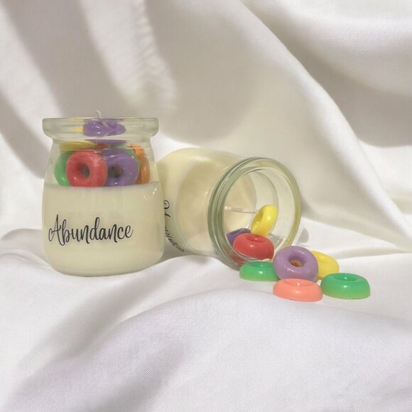 Handmade Candle Froot Loops Candles - Picture 2 of 2